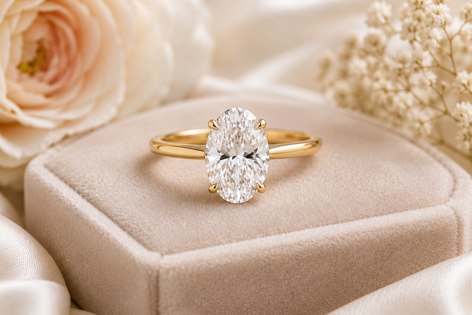 Oval Solitaire Engagement Ring