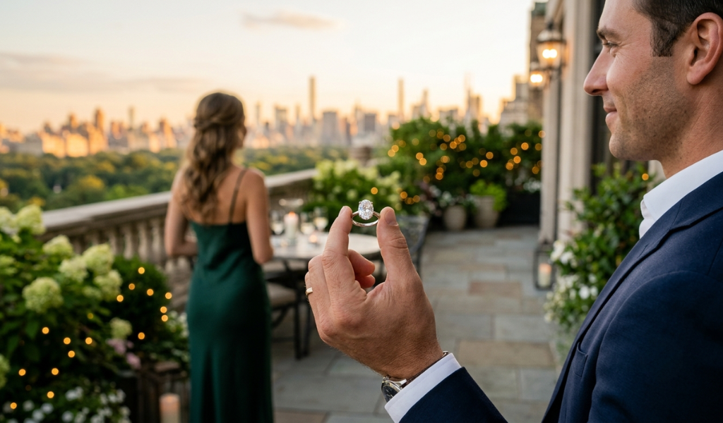 Thinking of Proposing? Start with an Oval Solitaire Engagement Ring