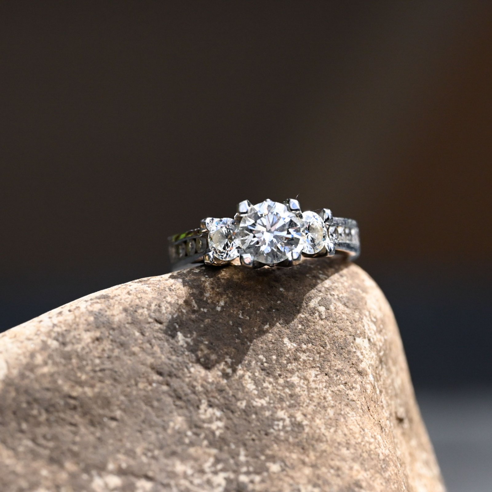 three stone ring