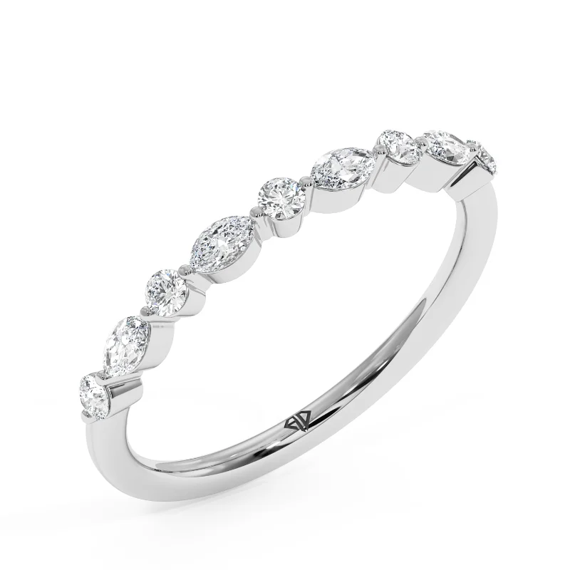 Diamond Set Wedding Band