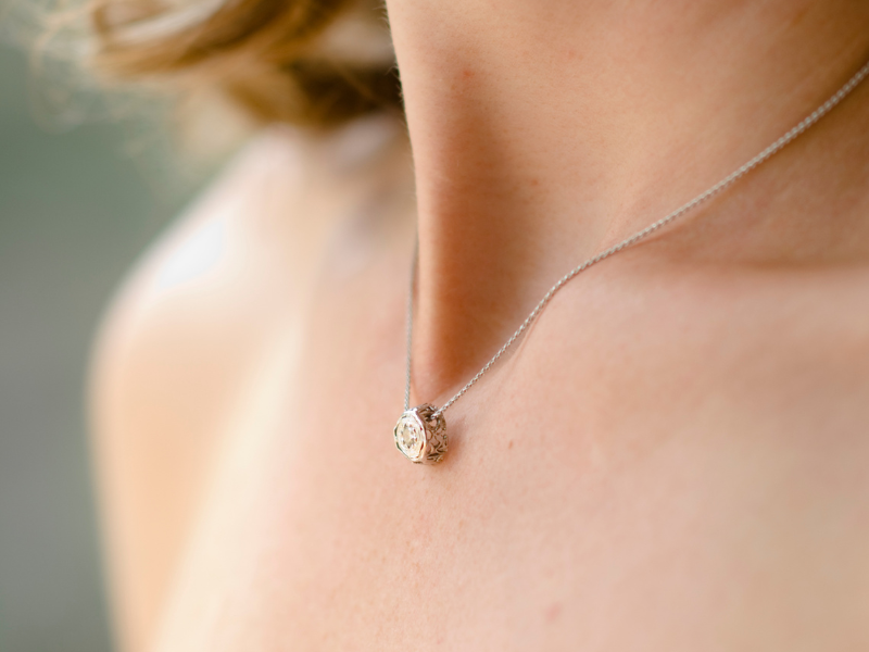 platinum diamond solitaire pendant