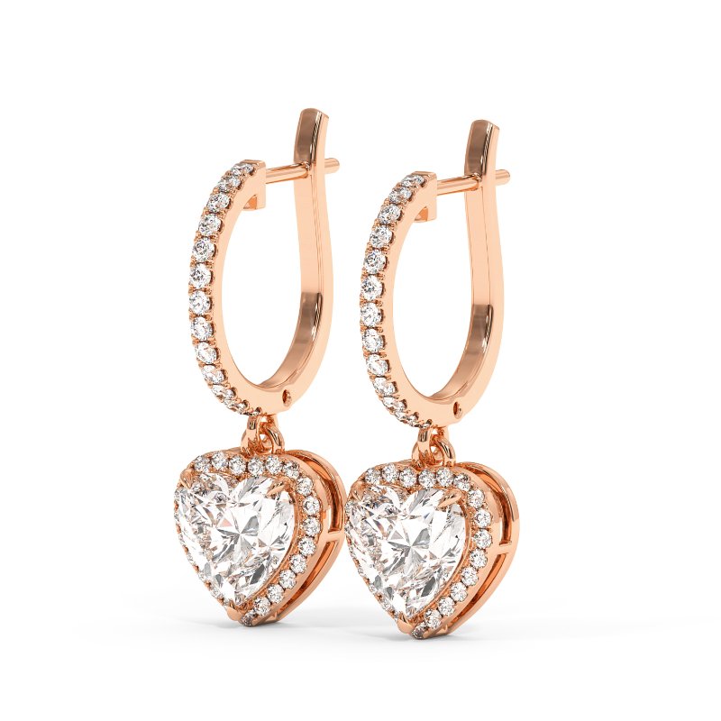 9K Rose Gold Helena Earrings