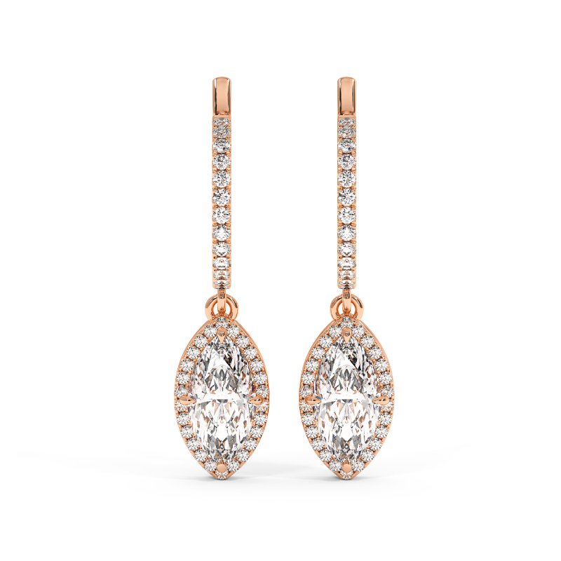9K White Gold Helena Earrings