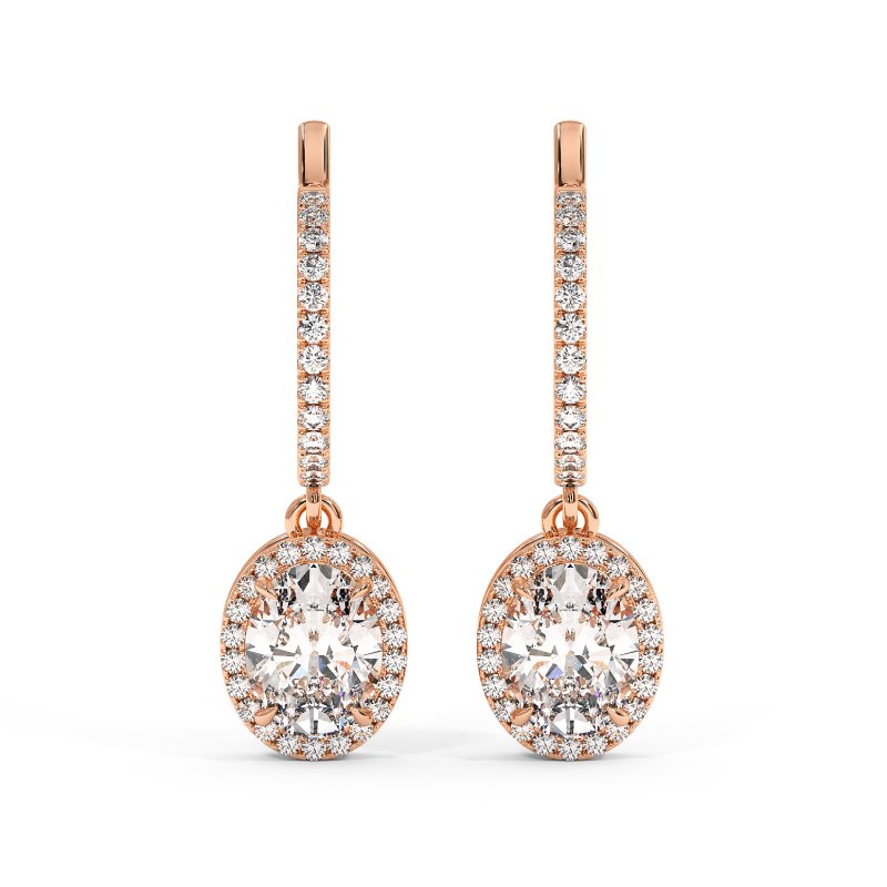 9K White Gold Helena Earrings