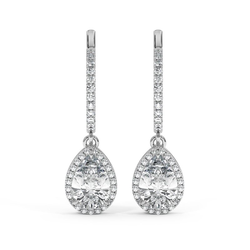 9K White Gold Helena Earrings