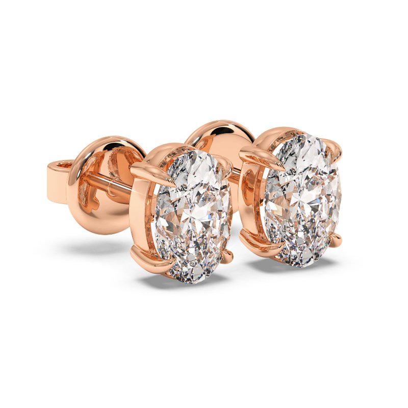 18K Rose Gold Georgia Earrings