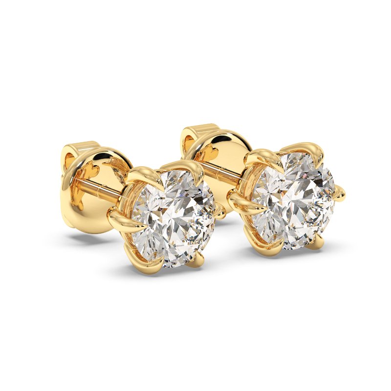 9K Yellow Gold Brooke Earrings