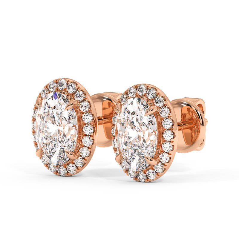 18K Rose Gold London Earrings
