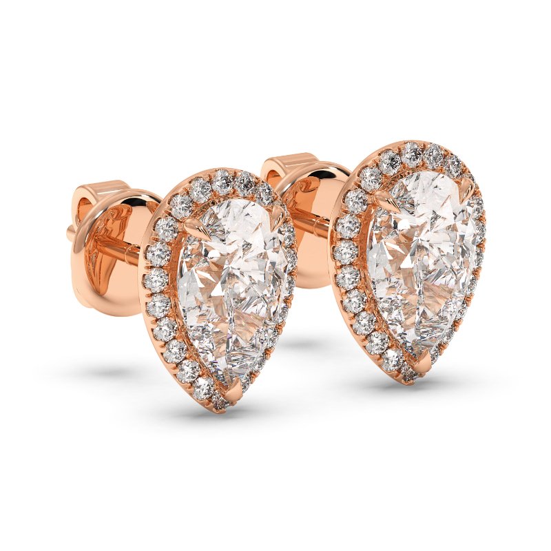 9K Rose Gold London Earrings
