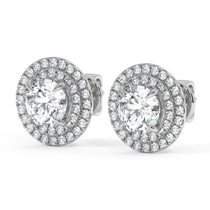 18K White Gold Aspen Earrings