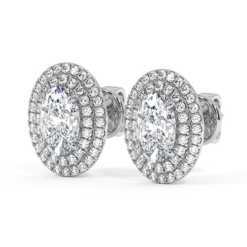 18K White Gold Aspen Earrings