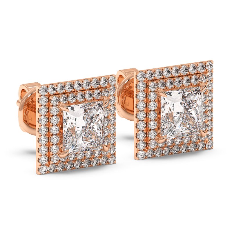 18K Rose Gold Aspen Earrings