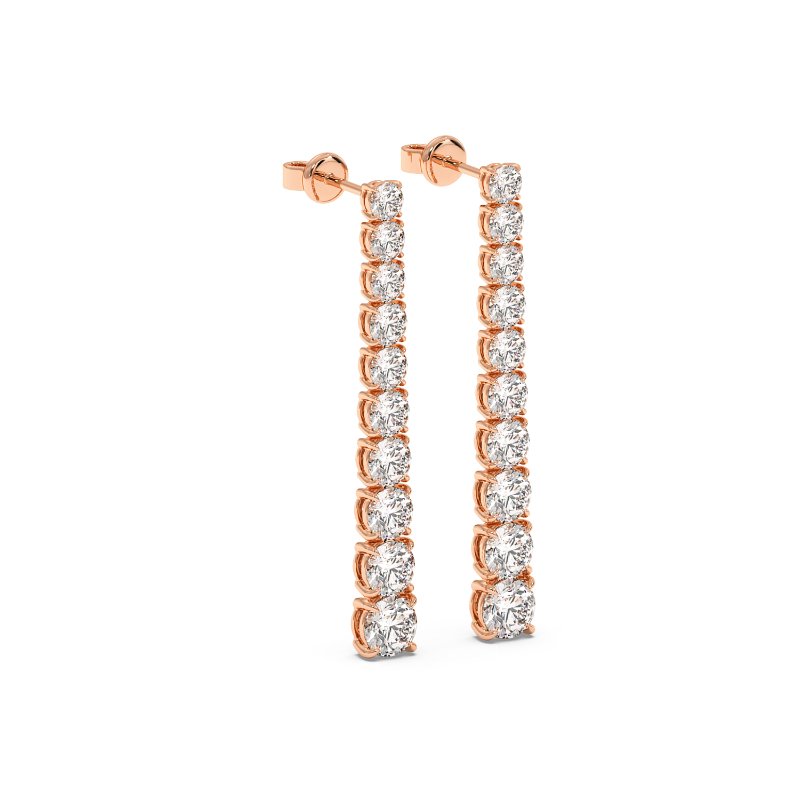 18K Rose Gold Bianca Earrings