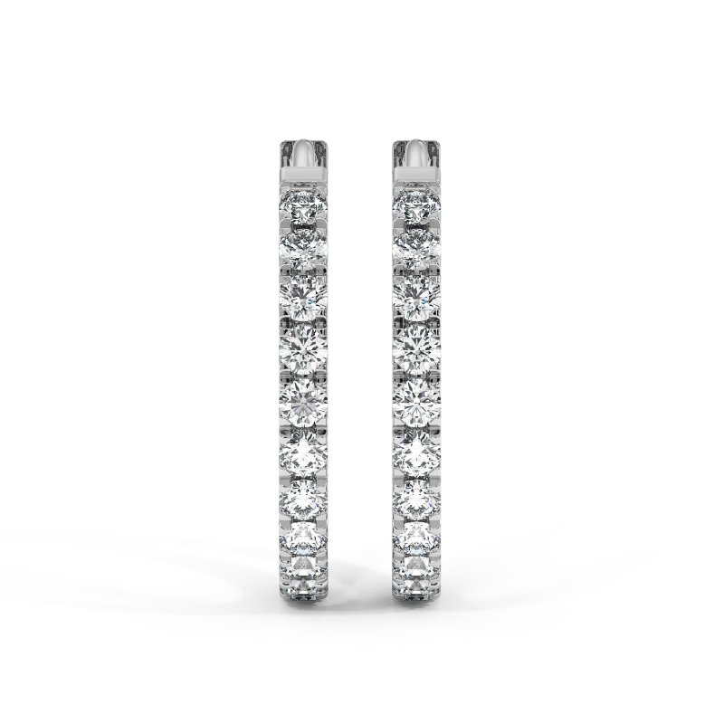 9K White Gold Tina Earrings
