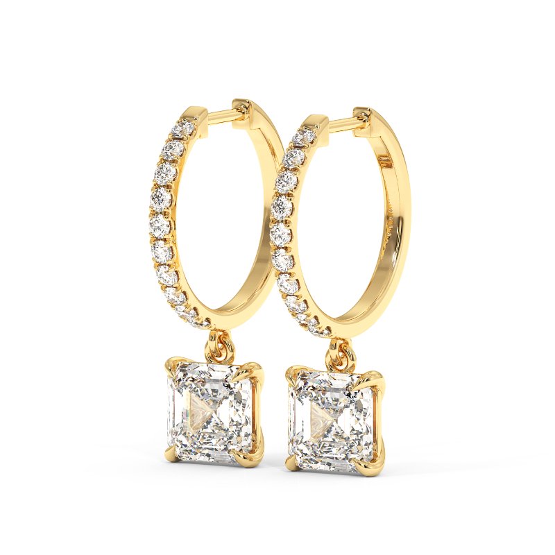 9K Yellow Gold Jasmine Earrings