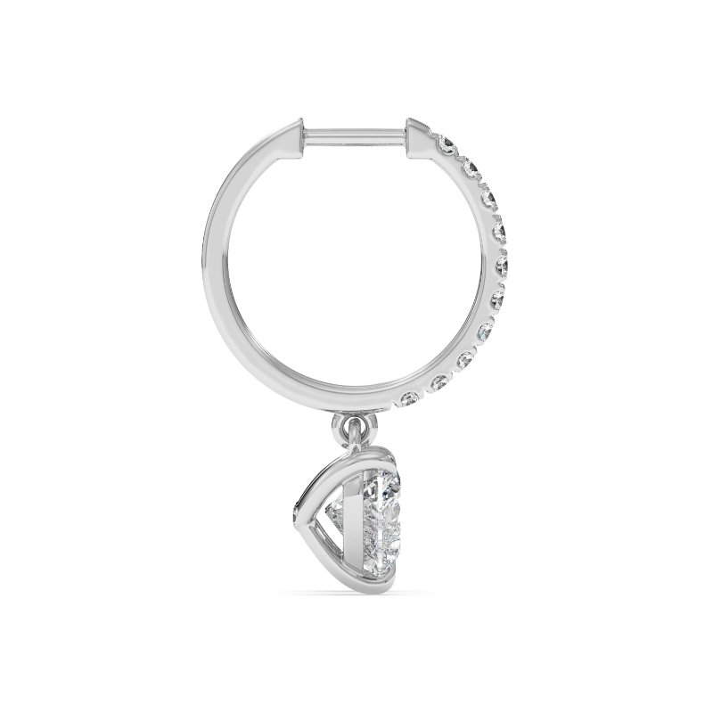 9K White Gold Jasmine Earrings