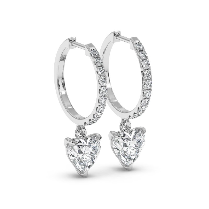 9K White Gold Jasmine Earrings