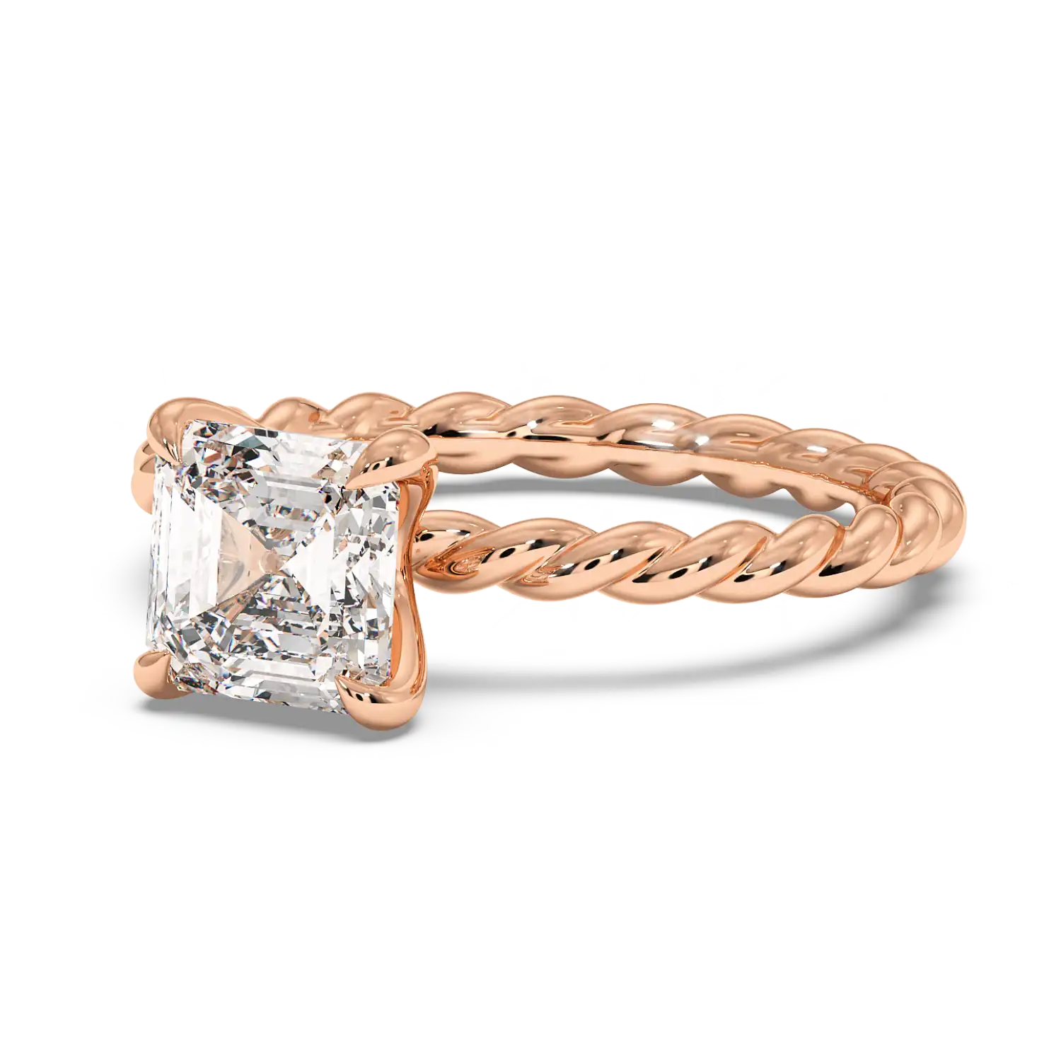 18K Rose Gold Noa Solitaire Engagement Ring