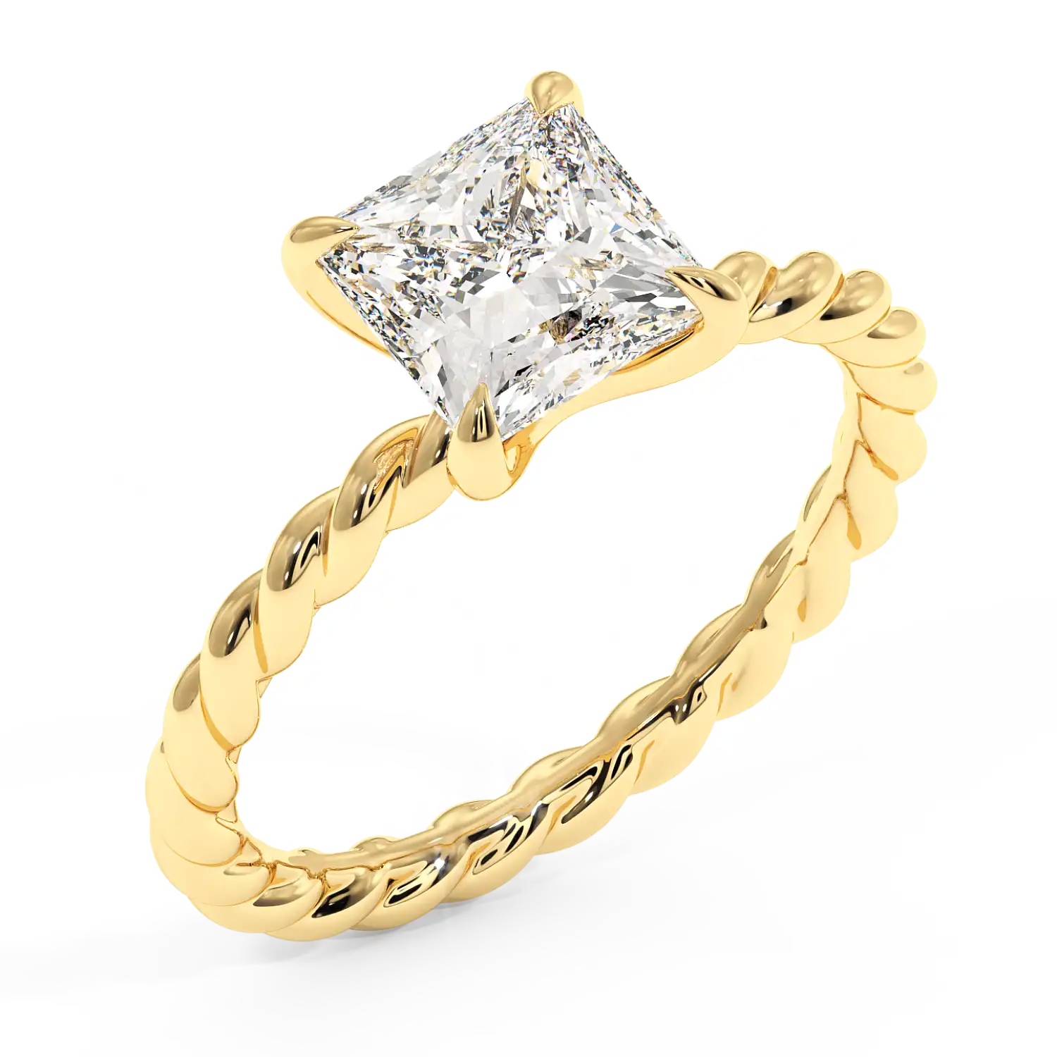 18K Yellow Gold Noa Solitaire Engagement Ring