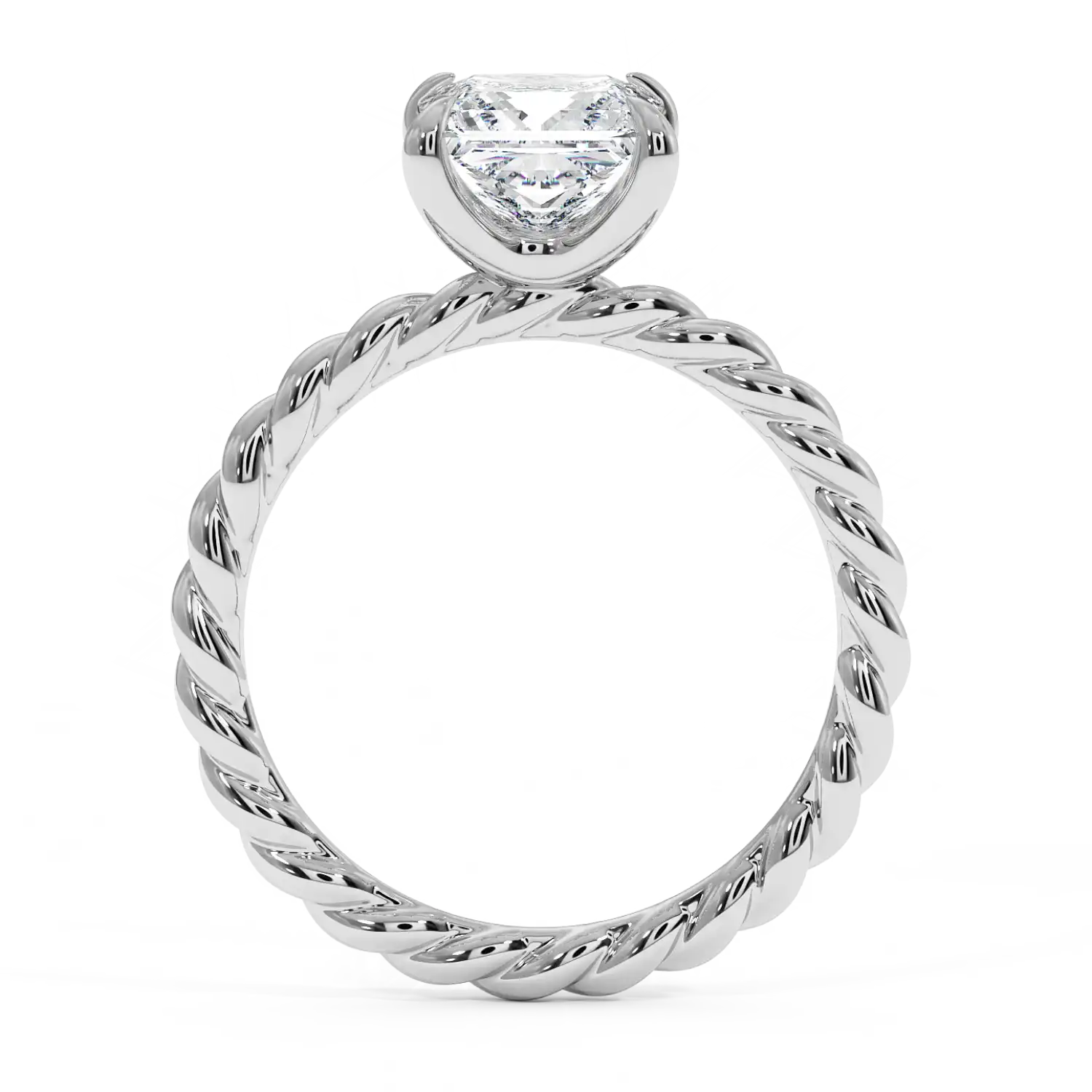 18K White Gold Noa Solitaire Engagement Ring