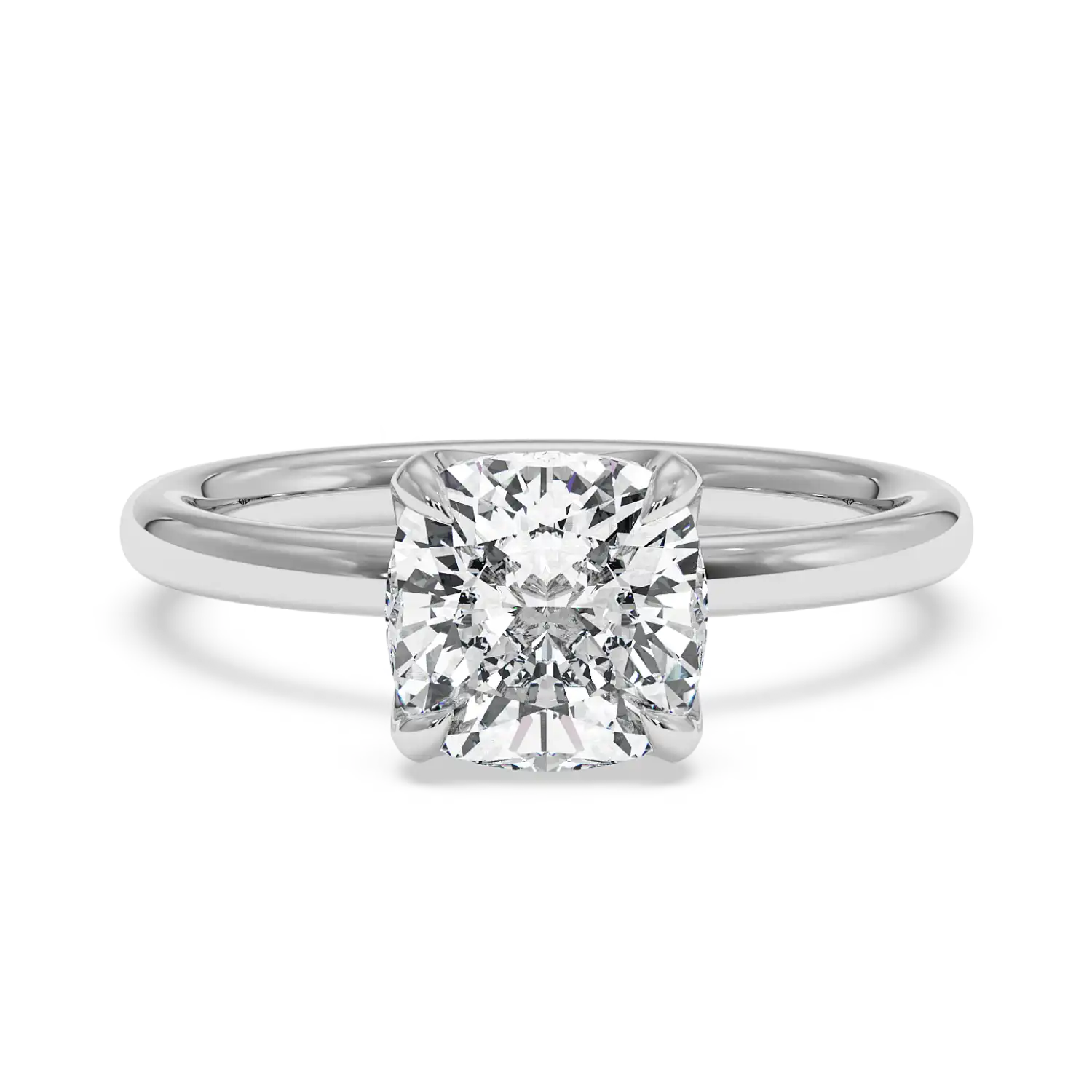 18K White Gold Uma Solitaire Engagement Ring