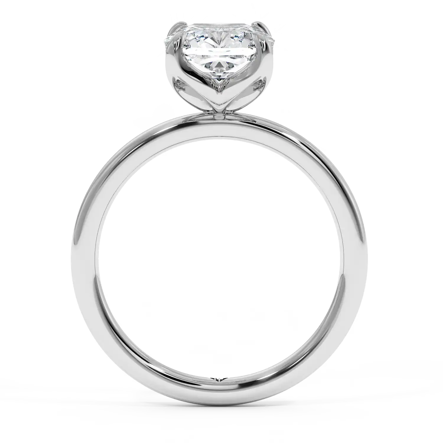 18K White Gold Uma Solitaire Engagement Ring