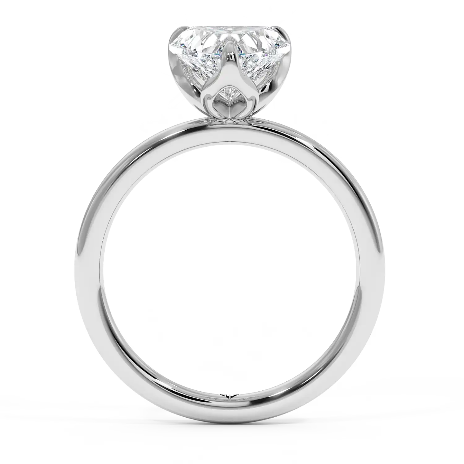 18K White Gold Uma Solitaire Engagement Ring