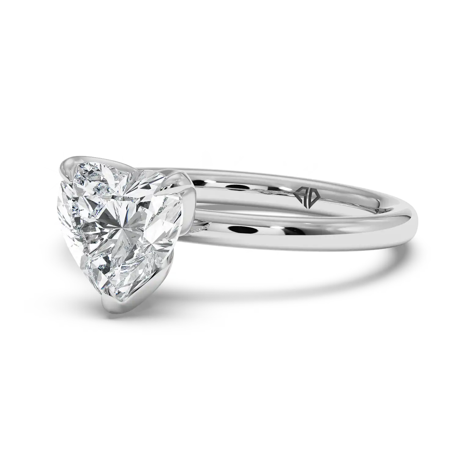 18K White Gold Uma Solitaire Engagement Ring