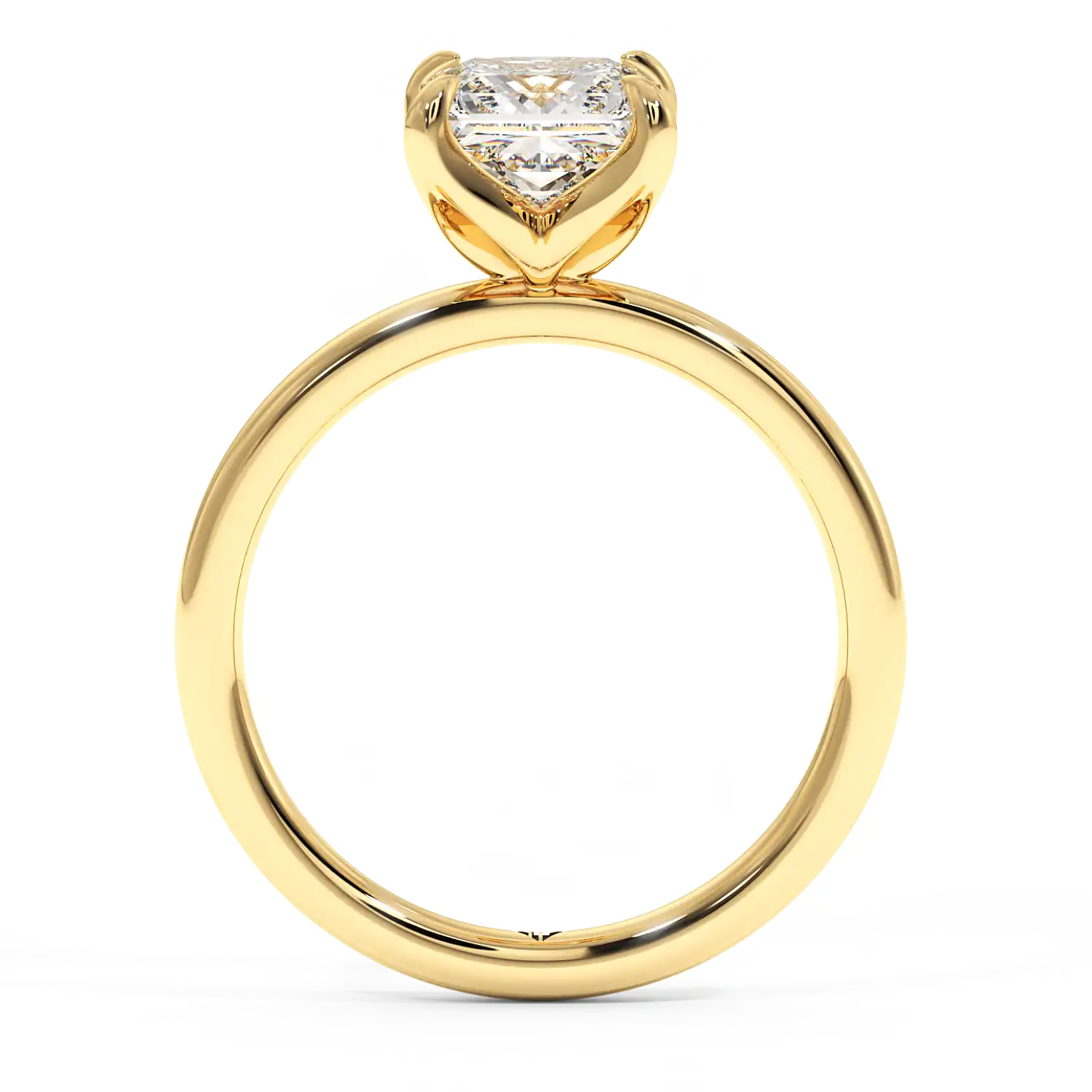 18K Yellow Gold Uma Solitaire Engagement Ring