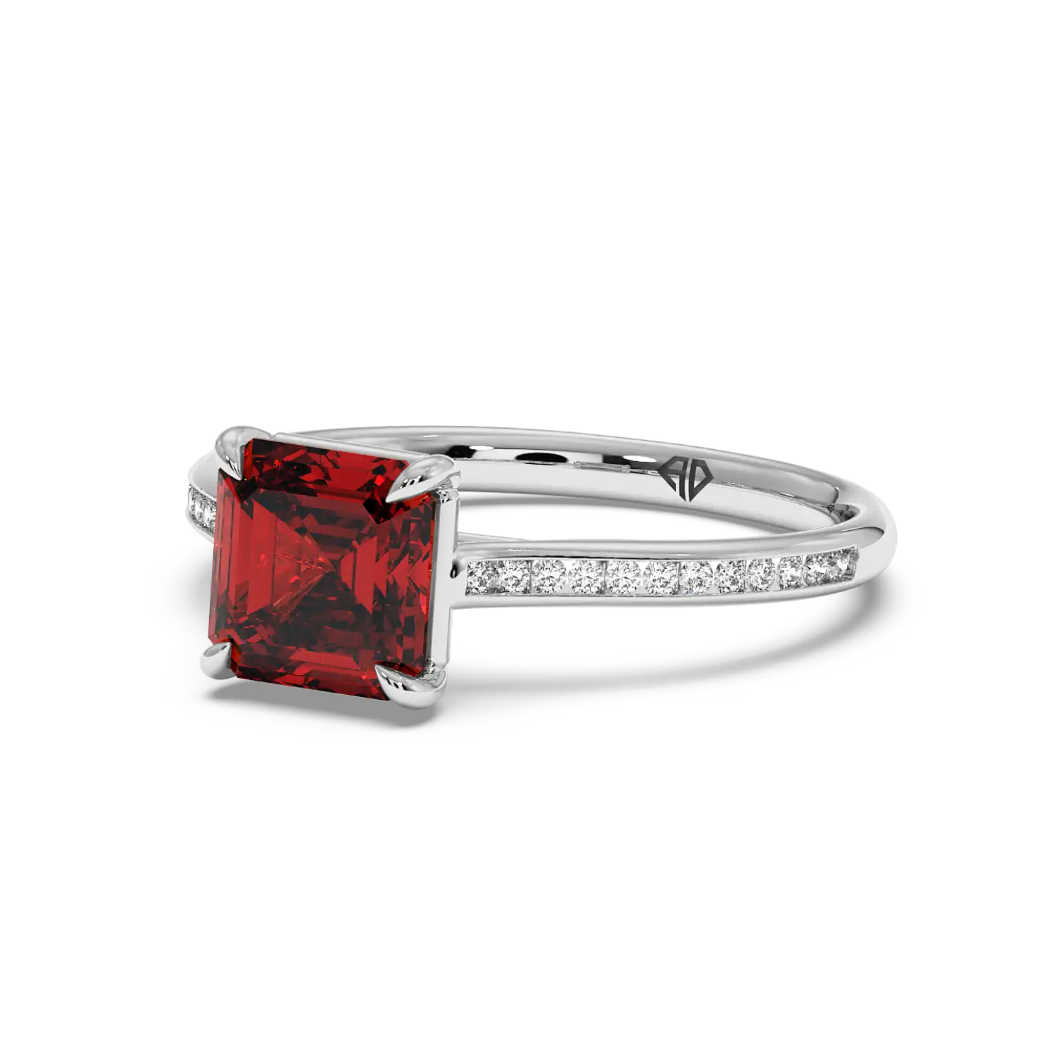 Platinum Poppy Channel Engagement Ring