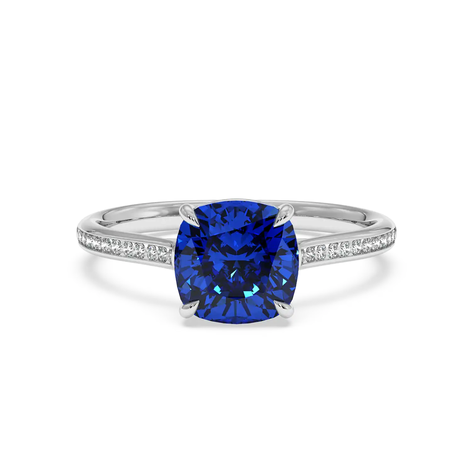 Platinum Poppy Channel Engagement Ring