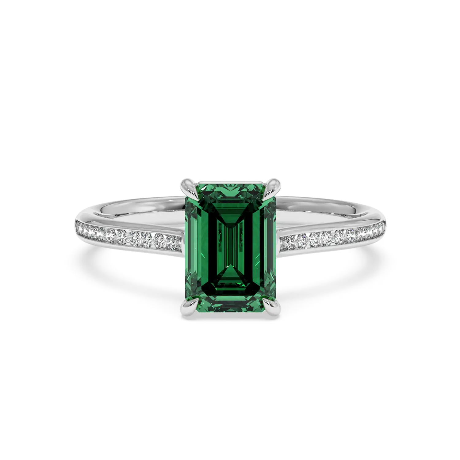 Platinum Poppy Channel Engagement Ring