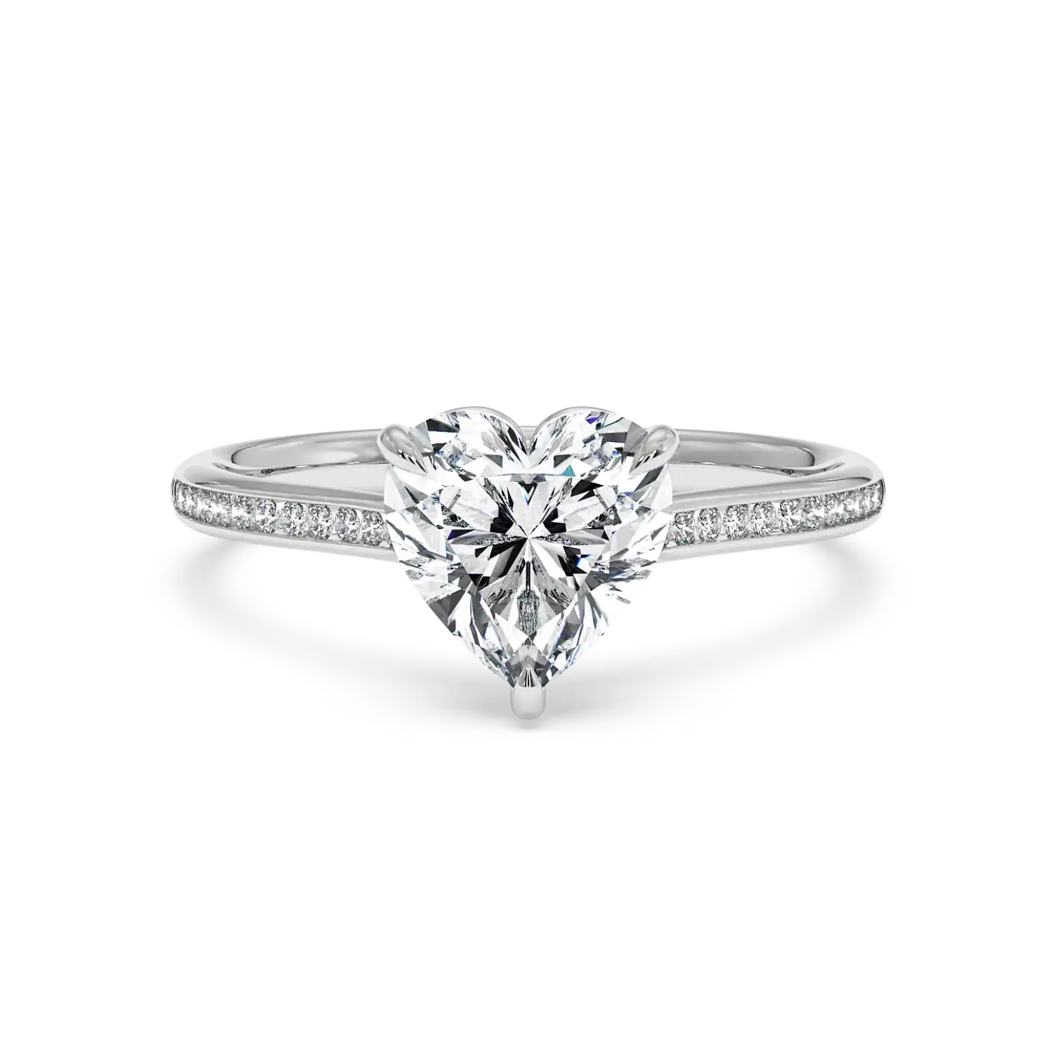 Platinum Poppy Channel Engagement Ring