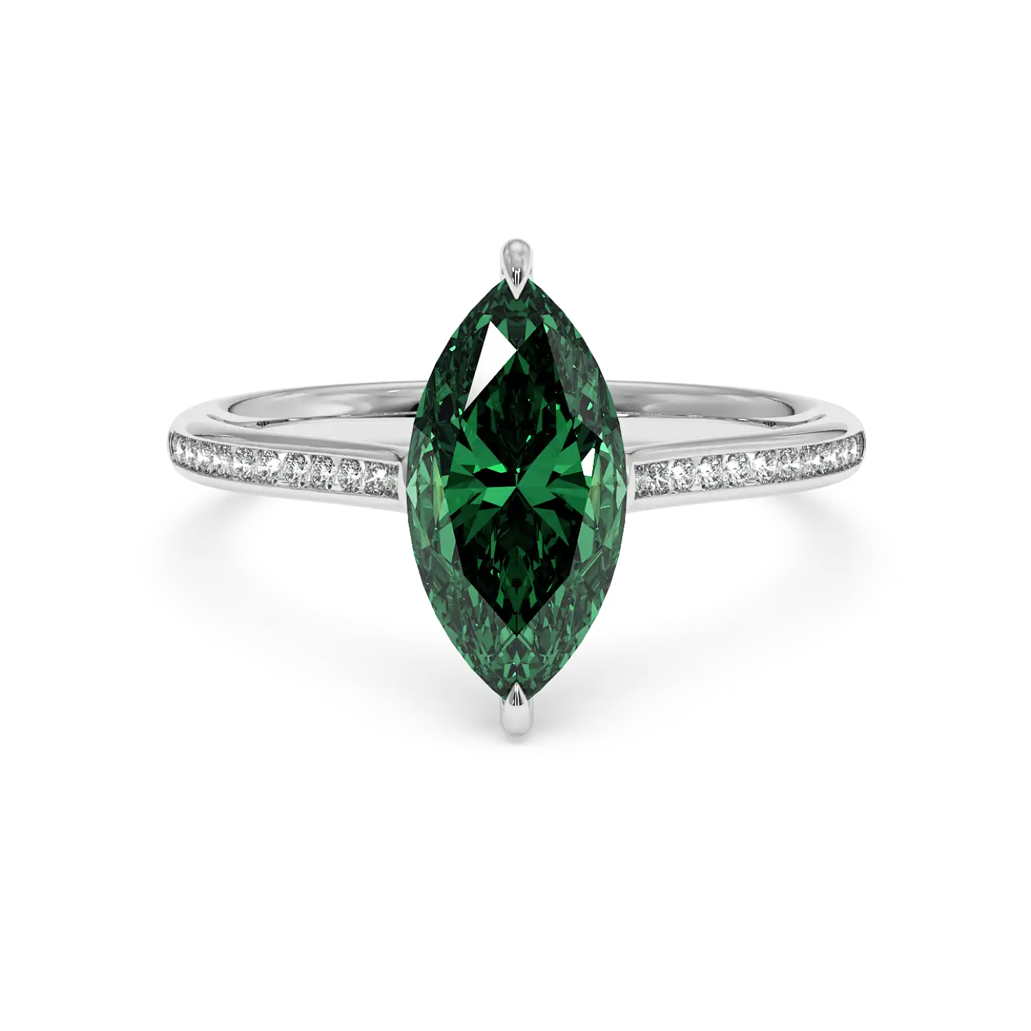 Platinum Poppy Channel Engagement Ring