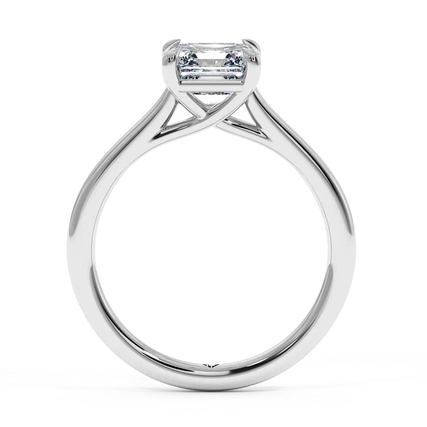 18K White Gold Rowen Solitaire Engagement Ring