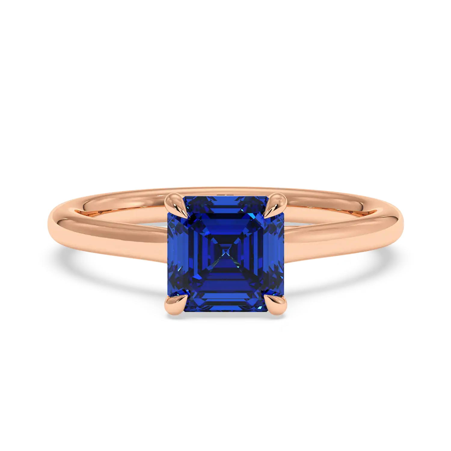 18K Rose Gold Rowen Solitaire Engagement Ring