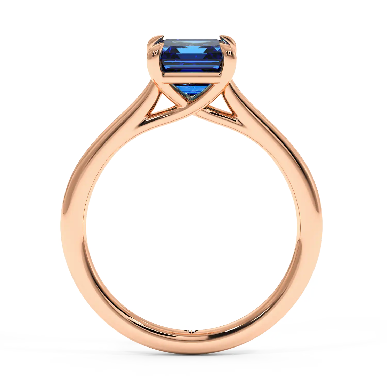 18K Rose Gold Rowen Solitaire Engagement Ring
