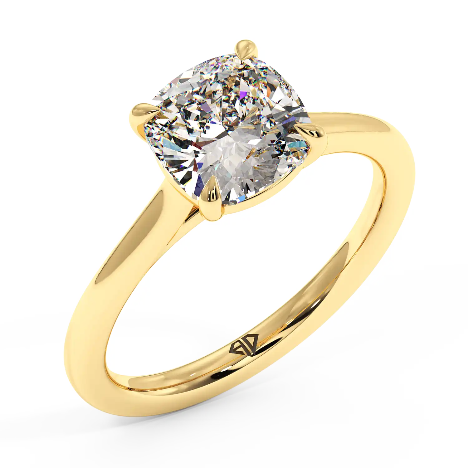 18K Yellow Gold Rowen Solitaire Engagement Ring