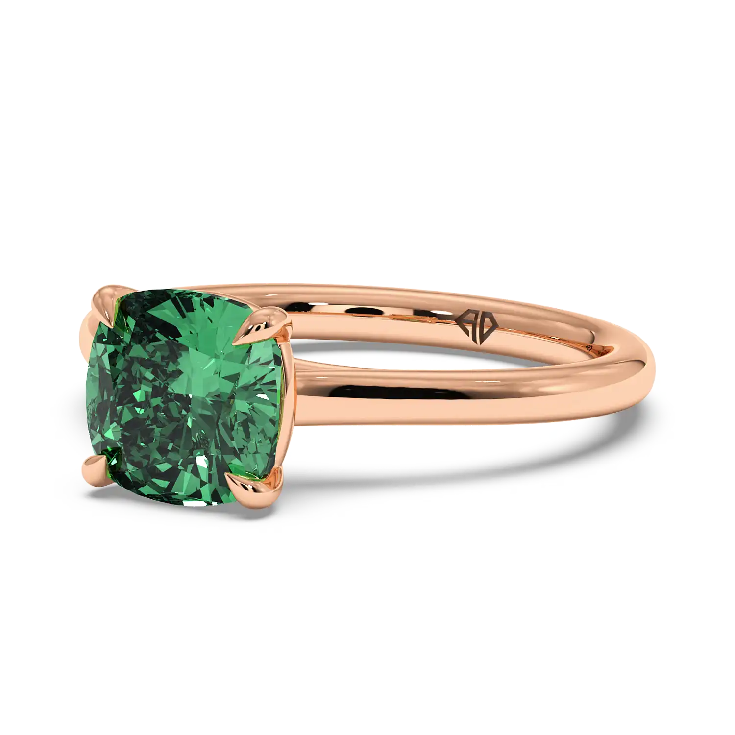 18K Rose Gold Rowen Solitaire Engagement Ring