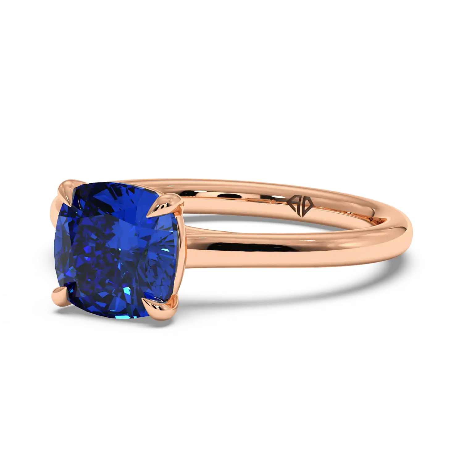 18K Rose Gold Rowen Solitaire Engagement Ring