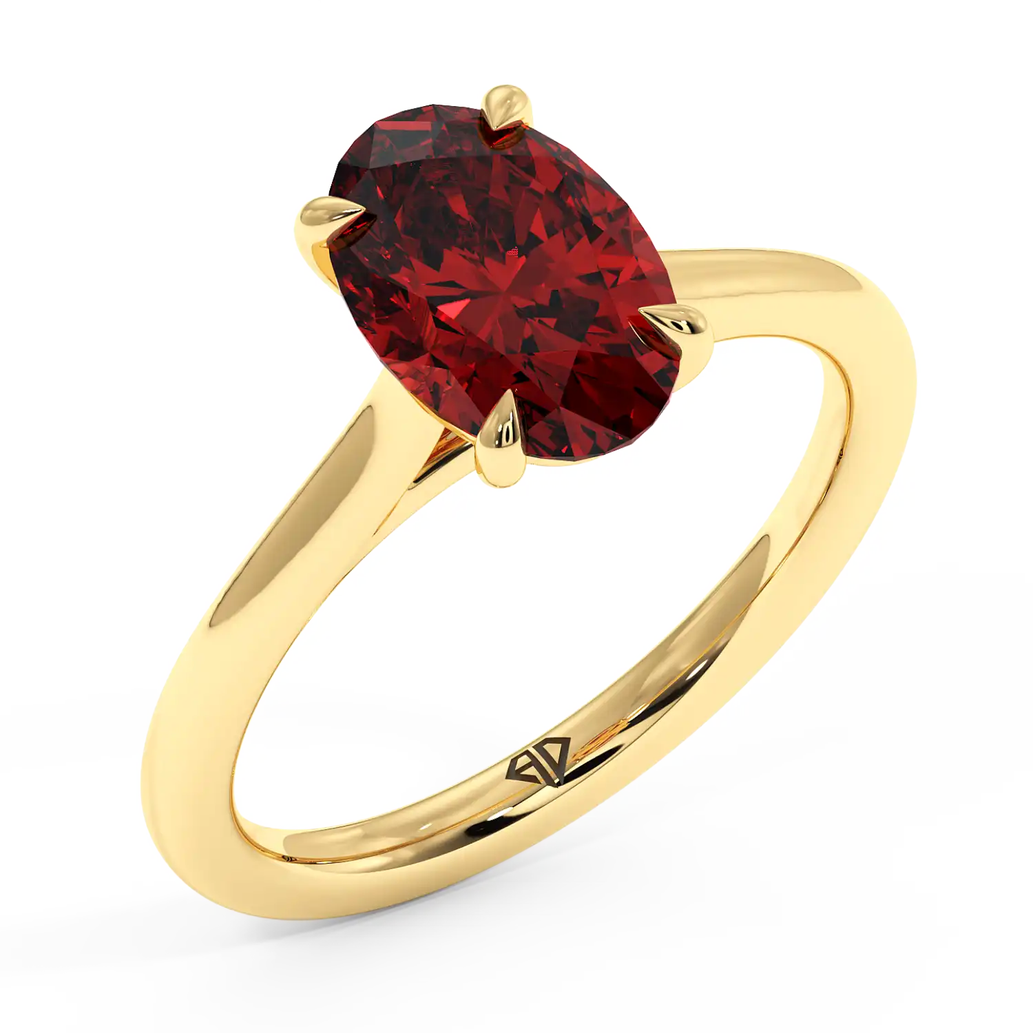 18K Yellow Gold Rowen Solitaire Engagement Ring