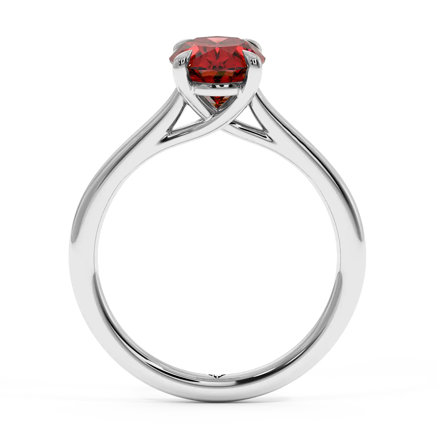 18K White Gold Rowen Solitaire Engagement Ring