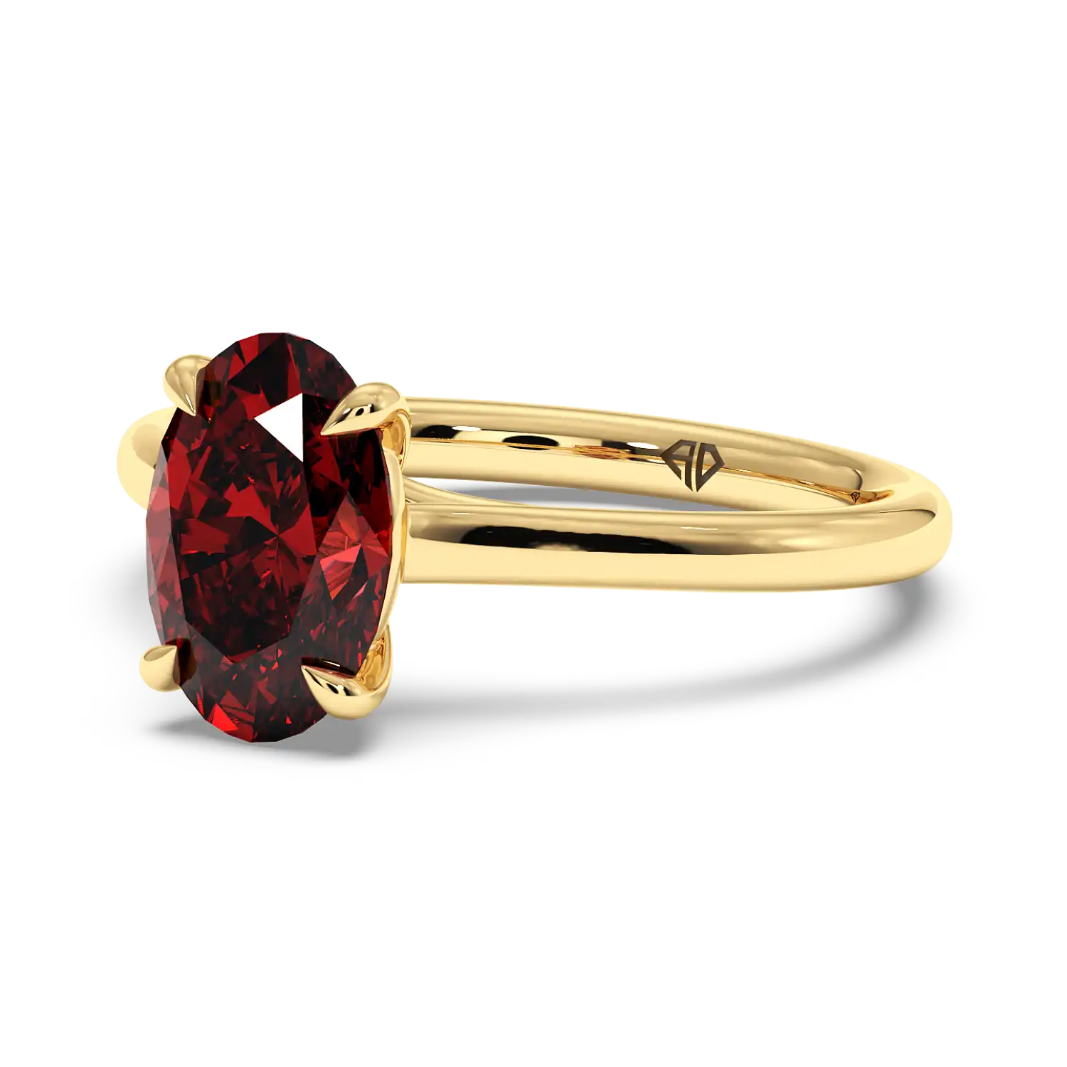 18K Yellow Gold Rowen Solitaire Engagement Ring