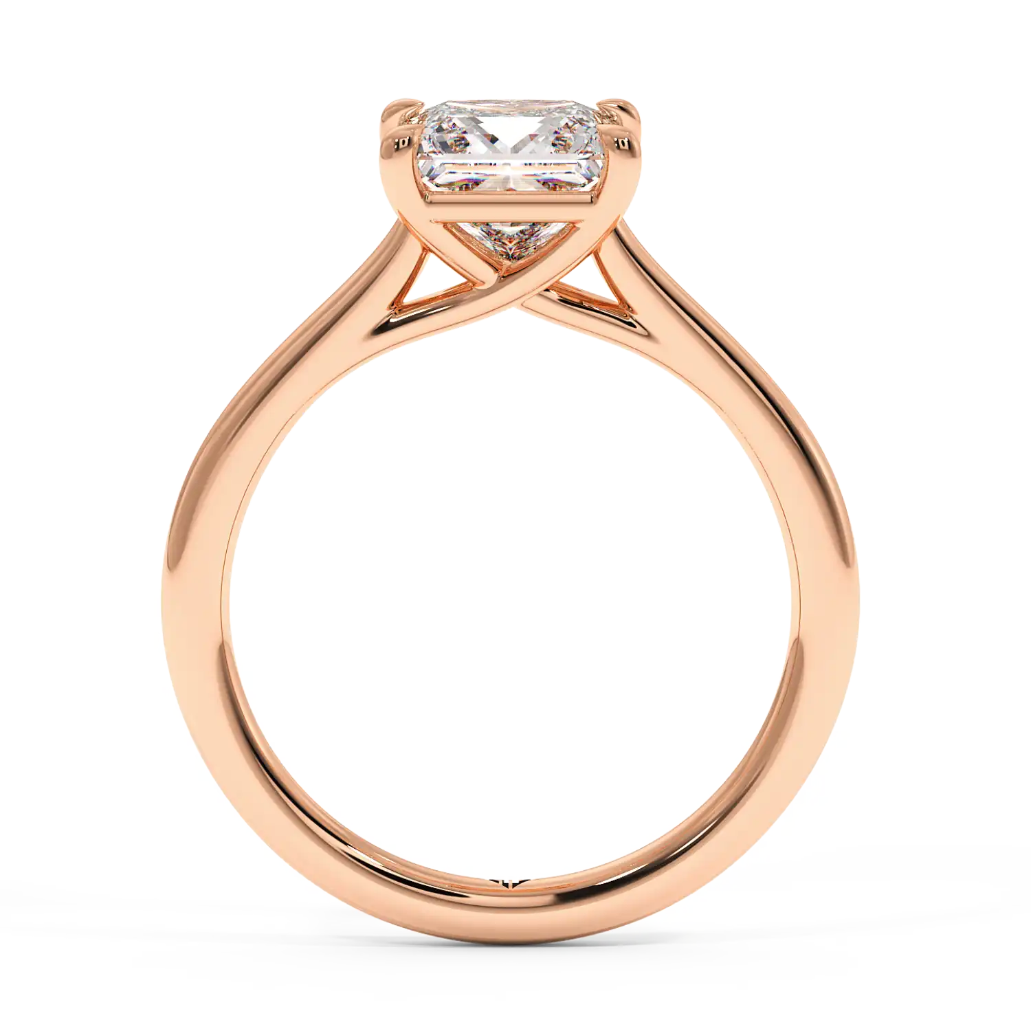 18K Rose Gold Rowen Solitaire Engagement Ring