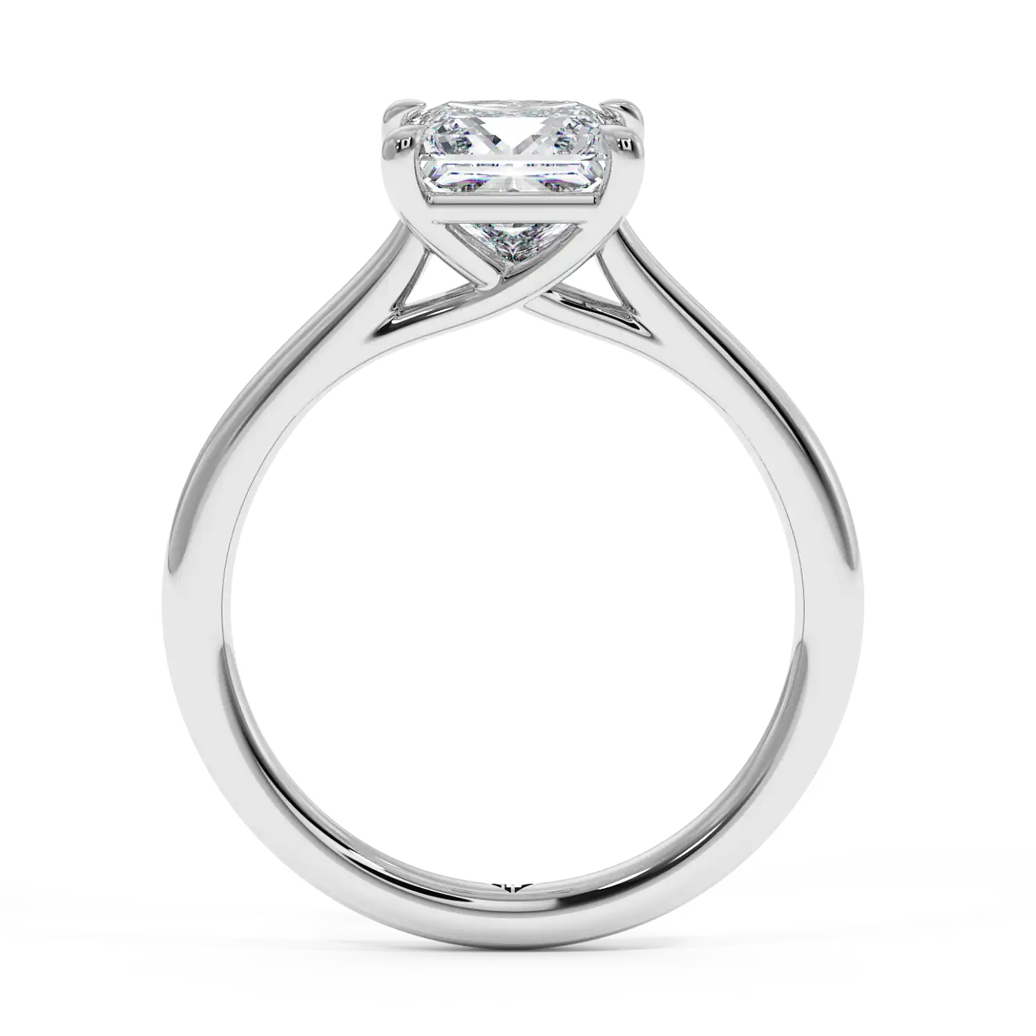 18K White Gold Rowen Solitaire Engagement Ring