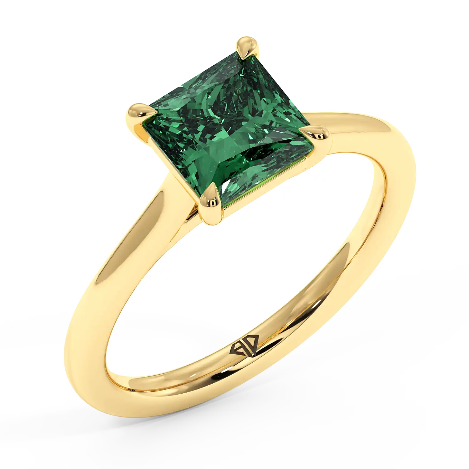 18K Yellow Gold Rowen Solitaire Engagement Ring