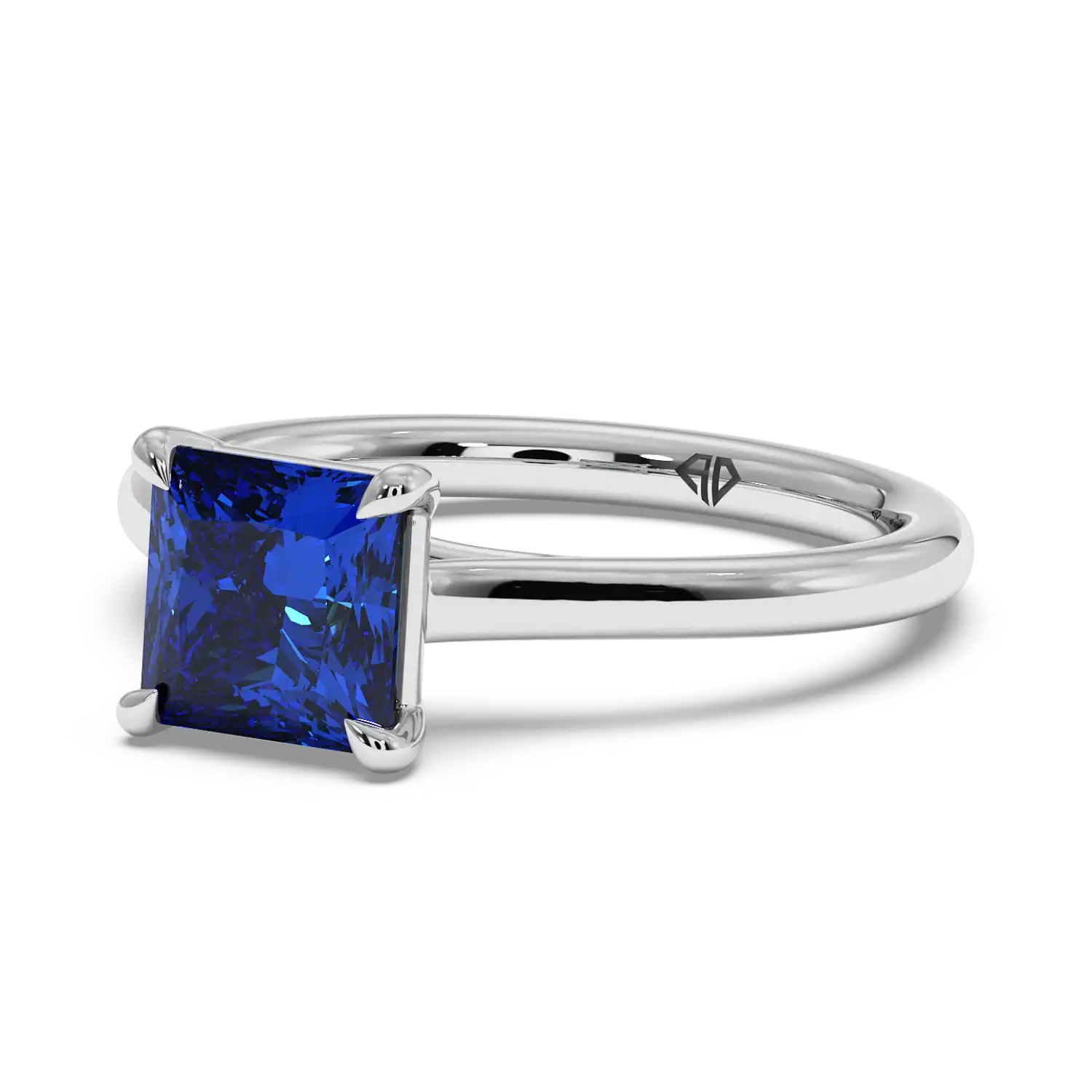 18K White Gold Rowen Solitaire Engagement Ring