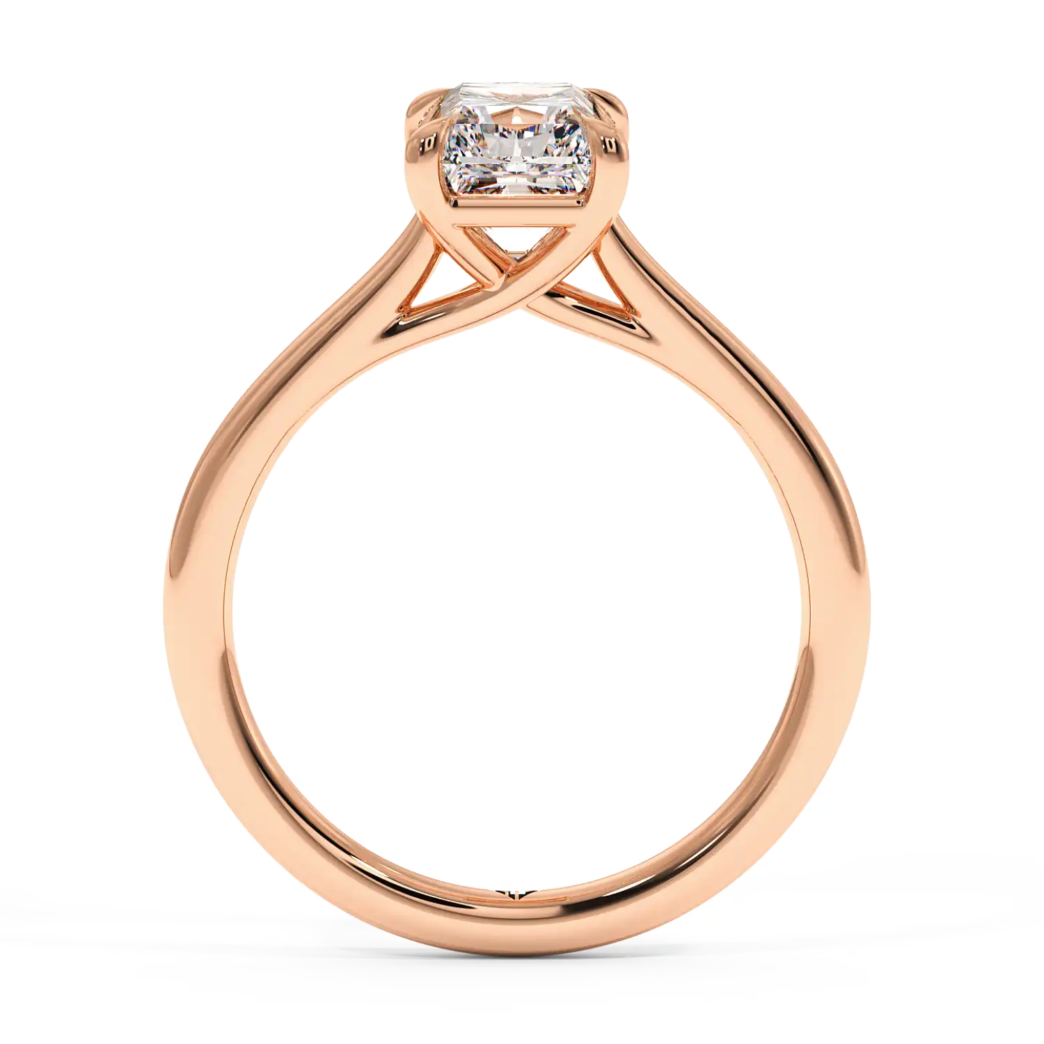 18K Rose Gold Rowen Solitaire Engagement Ring