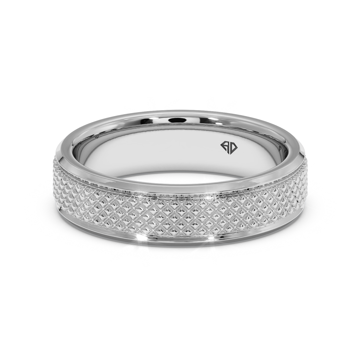 9K White Gold LT5RB19 Wedding Band