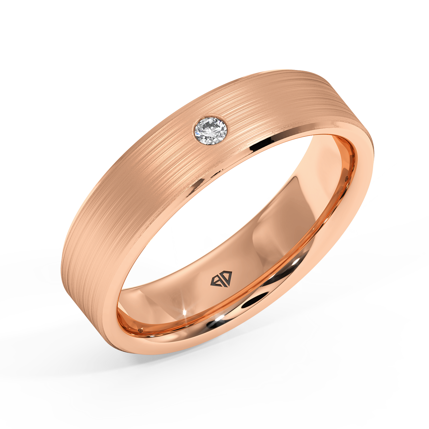 9K Rose Gold Raleigh's Diamond Wedding Band